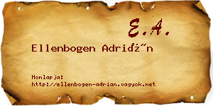 Ellenbogen Adrián névjegykártya