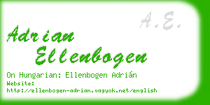 adrian ellenbogen business card